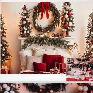 Kate Backdrop Christmas Bed Setup